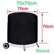 BBQ Cover Outdoor Dust Waterproof Weber Heavy Duty Grill Cover Rain Protective outdoor Barbecue cover round bbq grill black