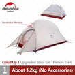 Naturehike Cloud Up Outdoor Camping Tent Ultralight 1 2 3 man 20D Silica Gel Single Double Persons Tent Hiking With Free Mat