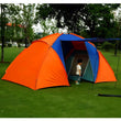 Big Camping Tent Separate Dual Layer Family Travel Fishing Tent 5-8 Person Waterproof Outdoor Tent 2 Room 1 Hall 420x220x175cm