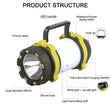 8000 Lumen 100W Long Use,USB Rechargeable LED Torch Camping Lantern Water Resistant Outdoor Search Flashlight for Fish Hunt