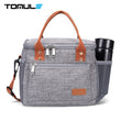 TOMULE Thermal Insulated Lunch Bag Portable Cooler Handbag 9L Picnic Bento Food Storage Bags Travel Food Shoulder Lunch Box Tote