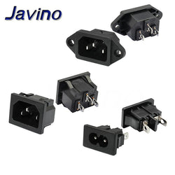 inlet plug connector AC Power Socket 250V red lamp rocker Switch 10A fuse female rewirable power connector plug
