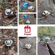 X-eped Camping Gas Stove Portable Folding Outdoor Backpacking Stove Tourist Equipment For Cooking Hiking Picnic 3500W