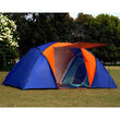Big Camping Tent Separate Dual Layer Family Travel Fishing Tent 5-8 Person Waterproof Outdoor Tent 2 Room 1 Hall 420x220x175cm