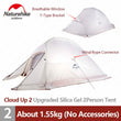 Naturehike Cloud Up Outdoor Camping Tent Ultralight 1 2 3 man 20D Silica Gel Single Double Persons Tent Hiking With Free Mat