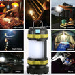 Camp Lantern LED Camping Light USB Rechargeable Flashlight Dimmable Spotlight Work Light Waterproof Searchlight Emergency Light