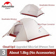 Naturehike Cloud Up Outdoor Camping Tent Ultralight 1 2 3 man 20D Silica Gel Single Double Persons Tent Hiking With Free Mat
