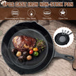 4Pcs Cast Iron Non-stick 14/16/20/26CM Skillet Frying Pan for Gas Induction Cooker Egg Pancake Pot Kitchen Dining Cookware Tools