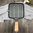 Square Nonstick Griddle Frying Outdoor Camping Foldable Grill Pan Cooking