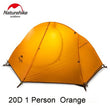 Naturehike Ultralight 1Person Camping Tent Backpacking Trekking Hiking Cycling Single Tents Waterproof PU4000 Green