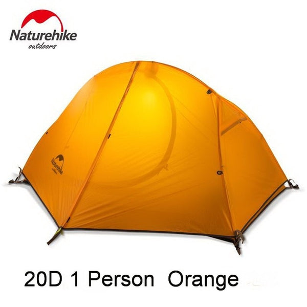Naturehike Ultralight 1Person Camping Tent Backpacking Trekking Hiking Cycling Single Tents Waterproof PU4000 Green