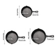 TEENRA Cast Iron Frying Pan Non-stick Skillet Kitchen Frying Pot Breakfast Pan Omelette Pancake Pot Household Cooking Cookware