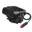 12V/24V 120W 2 In 1 Portable Electric Car Heater Heating Cooling Fan Warmer Wind Defrosting Black ABS Snow Demister Defroster