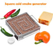 Cold Smoke Generator for BBQ Grill or Smoker Wood Dust Hot and Cold Smoking Salmon Meat Burn Stainless Cooking Bbq Tools
