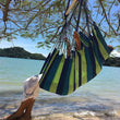 Portable Hammock Chair Canvas Bed Hammocks Garden Swing Hanging Leisure Lazy Rope Chair Swing Indoor Bedroom Seat Camping