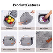 TOMULE Thermal Insulated Lunch Bag Portable Cooler Handbag 9L Picnic Bento Food Storage Bags Travel Food Shoulder Lunch Box Tote