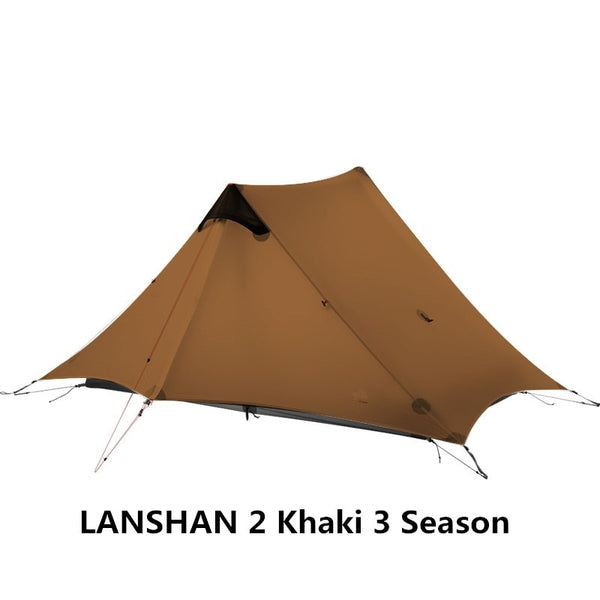 2021 LanShan 2 FLAME'S CREED 2 Person Outdoor Ultralight Camping Tent 3 Season Professional 15D Silnylon Rodless Tent
