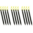 18cm Aluminument Tent Pegs Nails with Rope Stake Camping Hiking Equipment Outdoor Traveling Tent Sand Ground Accessories