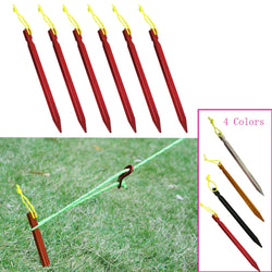 18cm Aluminument Tent Pegs Nails with Rope Stake Camping Hiking Equipment Outdoor Traveling Tent Sand Ground Accessories