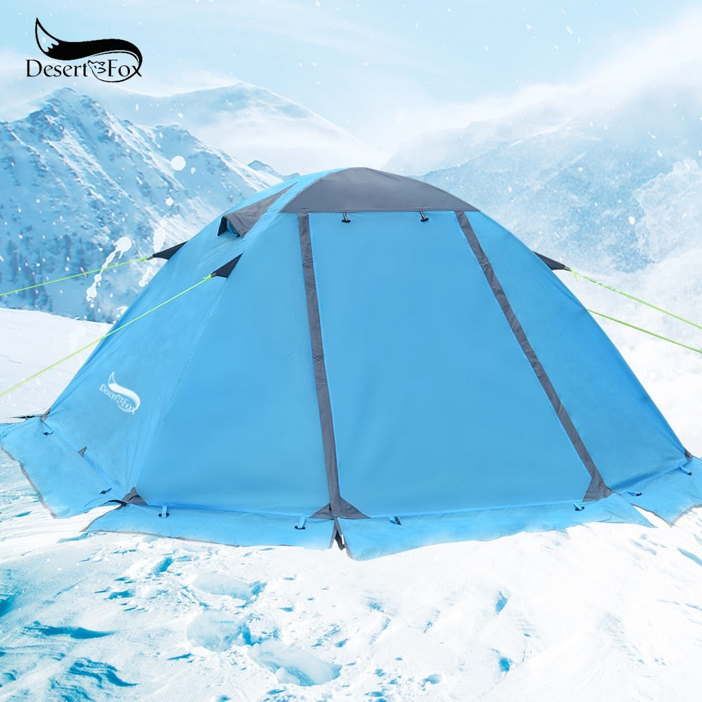 tent snow skirt Desert&Fox Winter Tent with Snow Skirt 2 Person Aluminum Pole Tent Lig – CAMP'N'GOODS