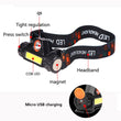 2 Led COB head lamp car inspect light Led head lamp head flashlight USB rechargeable headlamp USB magnet work light head torch