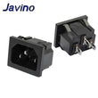 inlet plug connector AC Power Socket 250V red lamp rocker Switch 10A fuse female rewirable power connector plug