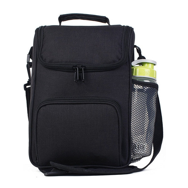 Women New Canvas Large Lunch Cooler Bag Thermal Case Food Holder Fresh Storage Picnic Box Handbags Insulated Refrigerator Bag