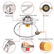 X-eped Outdoor Gas Burner Windproof Camping Stove Portable Folding Ultralight Split Lighter Tourist Equipment For Hiking