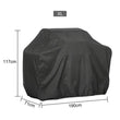 BBQ Grill Cover 7 Sizes Black Outdoor Waterproof Barbeque Cover Anti-Dust Protector For Gas Charcoal Electric Barbecue Grill