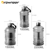 1L/1.5L/2.2L Large Capacity Water Bottle Protein Shaker Sports Drinking Kettle Cycling Gym Fitness Training Camping Drinkware