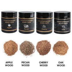 BBQ Wood Chips for Smoking Cooking Apple Cherry Walnut Sawdust 80g Wood Chips for Smoking Gun Cold Smoker Generator Barbecue