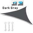 Multi-size Triangle Sun Shade Sail Waterproof Outdoor Garden Patio Party Sunscreen Awing Sun Canopy For Beach Camping Pool