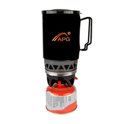 APG 1400ml Multi Gas Stove Cooking System Outdoor Camping Stove Heat Exchanger Pot Multi Koken Function Gas Burners