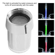 7 Colors Unique LED Light Water Glow Faucet Tap Stainless Steel Water Tap + Faucet Diverter Valve Adapter Connector
