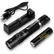 Sofirn SP31 V2.0 Powerful Tactical LED Flashlight 18650 Cree XPL HI 1200lm Torch Light Lamp with Dual Switch Power Indicator ATR