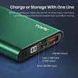 TOPK I1006P Power Bank 10000mAh Portable Charger LED External Battery PowerBank PD Two-way Fast Charging PoverBank for Xiaomi mi