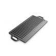 Cast Iron Outdoor Baking Tray Double-sided Iron Plate Cast Iron Pan BBQ Griddles Cookware