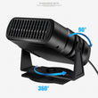12V/24V 120W 2 In 1 Portable Electric Car Heater Heating Cooling Fan Warmer Wind Defrosting Black ABS Snow Demister Defroster