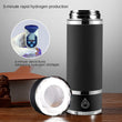 2021 New SUS 316 Stainless Steel Portable SPE/PEM Hydrogen Water Generator Bottle With Inhalation For Health Treatment