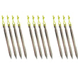 18cm Aluminument Tent Pegs Nails with Rope Stake Camping Hiking Equipment Outdoor Traveling Tent Sand Ground Accessories