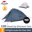 Naturehike tent Upgrade Cloud Up 1 2 3 Persons Camping Tent Outdoor 20D Silicone Ultralight Tent With Free Mat NH17T001-T