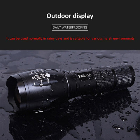 Led Flashlight 5 Models Ultra Bright Linterna Torch Q5/T6/L2 Waterproof Camping Bicycle Light 18650 Battery by PROSTORMER