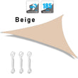 Multi-size Triangle Sun Shade Sail Waterproof Outdoor Garden Patio Party Sunscreen Awing Sun Canopy For Beach Camping Pool