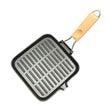 Square Nonstick Griddle Frying Outdoor Camping Foldable Grill Pan Cooking