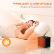 2 In 1 Space Personal Portable Electric Heaters Fan With Ceramic Heating Mini Home Heating Fan Low Noise Warm & Cold Air Blower
