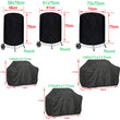 BBQ Cover Outdoor Dust Waterproof Weber Heavy Duty Grill Cover Rain Protective outdoor Barbecue cover round bbq grill black