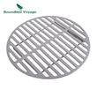 Boundless Voyage Folding Campfire Grill Titanium Round BBQ Grill Net with Legs Carrying Bag Outdoor Charcoal Gridiron Ti15161B
