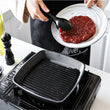 Pan Cast Iron Cauldron Steak Skillet Grill Pan Gas Stoves Non-stick Frying Pans Home Garden Wok Pan Stripe Thick-bottomed Pans