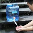 7.5 to15L Water Can Bucket Food Grade PC Water Container Driving Water Tank Container with Faucet for Camping Picnic Hiking