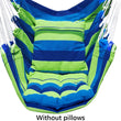 Camping Hammock Portable Swing Chair Hanging Rope Chair Swing Chair Seat for Adults Kids Garden Thickened Hammock Indoor Outdoor